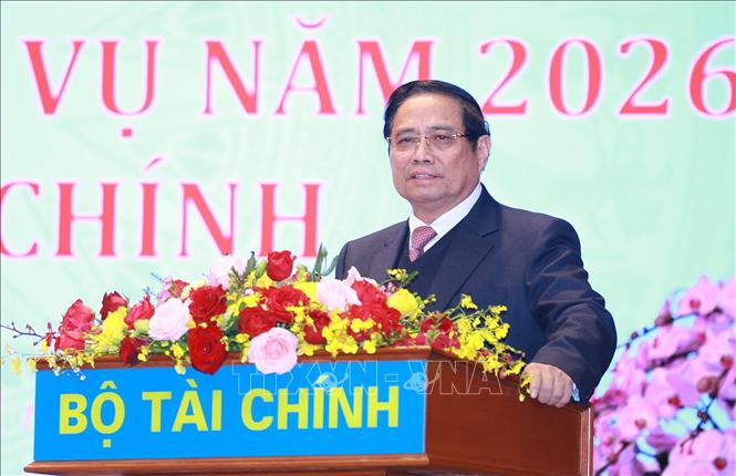 Thủ tướng Phạm Minh Chính phát biểu chỉ đạo. Ảnh: Dương Giang-TTXVN
