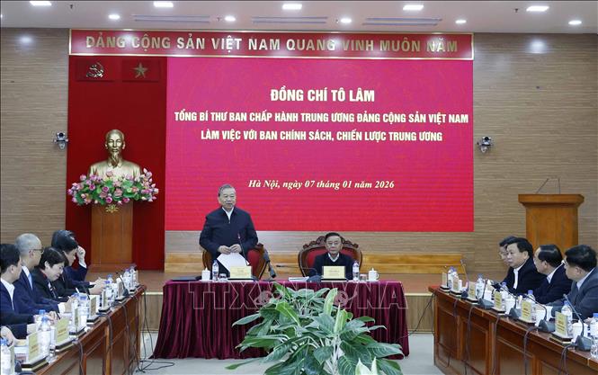 Tổng Bí thư Tô Lâm phát biểu chỉ đạo. Ảnh: Thống Nhất – TTXVN