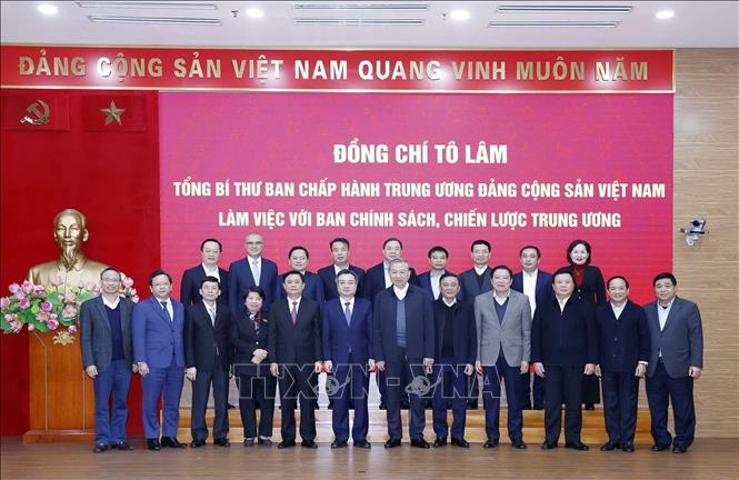 Tổng Bí thư Tô Lâm và các đại biểu. Ảnh: Thống Nhất – TTXVN