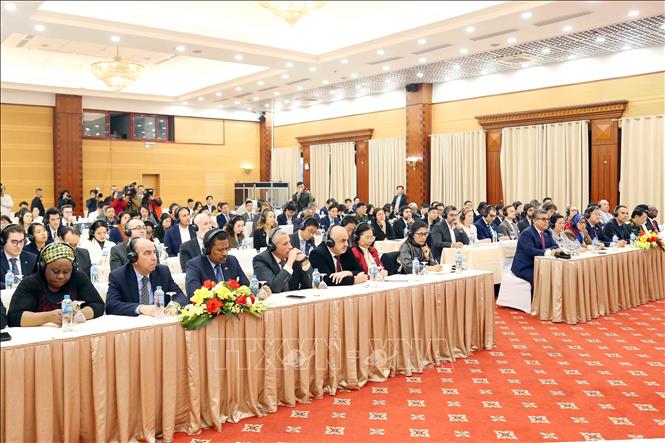 Đại biểu đại diện các cơ quan ngoại giao, các Tổ chức quốc tế tham dự. Ảnh: TTXVN