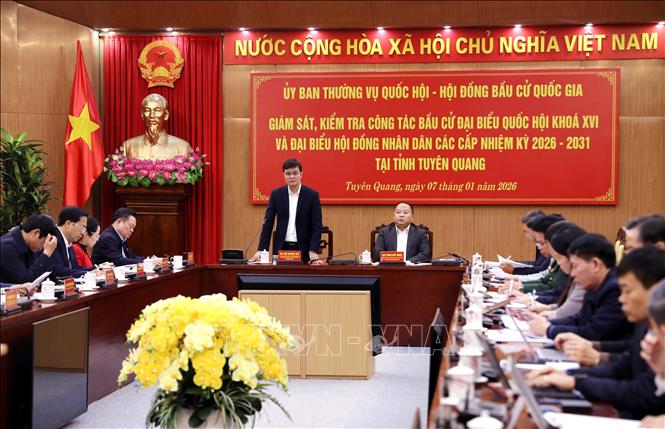 Quang cảnh buổi làm việc. Ảnh: Quang Cường – TTXVN