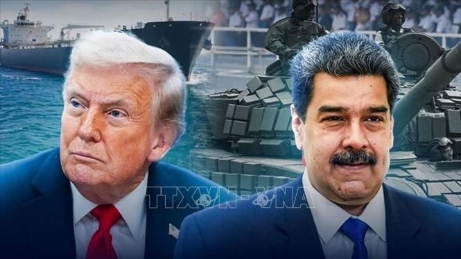 Tổng thống Mỹ Donald Trump (trái) và Tổng thống Venezuela Nicolas Maduro. Ảnh: IRNA/TTXVN