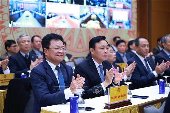 Các đại biểu tham dự Hội nghị tổng kết công tác năm 2025, triển khai công tác năm 2026 của Chính phủ và chính quyền địa phương. Ảnh: Dương Giang-TTXVN
