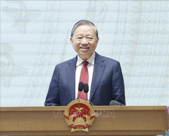 Tổng Bí thư Tô Lâm phát biểu. Ảnh: Thống Nhất – TTXVN