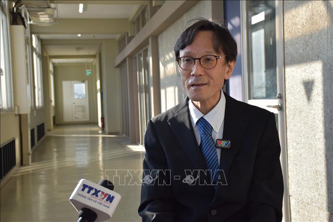 Giáo sư Shimizu cho rằng Việt Nam được nhìn nhận không chỉ là bên “cân bằng” mà là đối tác kiến tạo trong khu vực. Ảnh: Phạm Tuân - PV TTXVN tại Nhật Bản