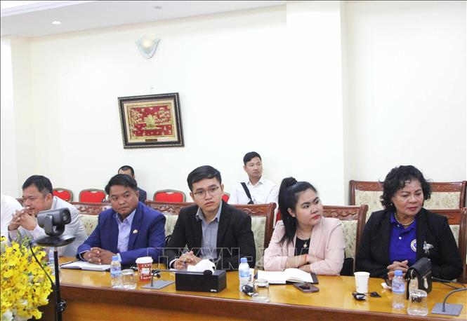 Các đại biểu tham dự tọa đàm. Ảnh: Hoàng Minh - PV TTXVN tại Campuchia 