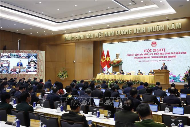 Party General Secretary To Lam speaks at the conference. VNA Photo