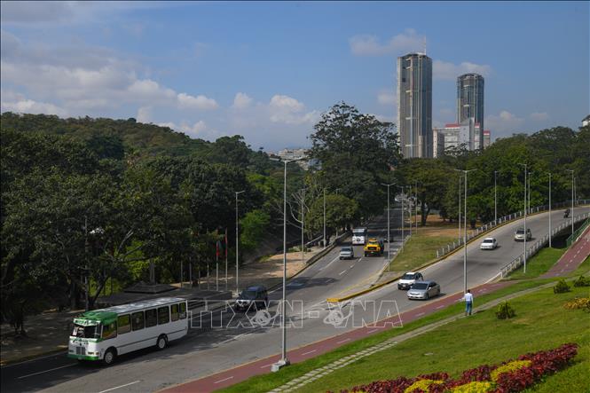 Quang cảnh đường phố tại Caracas, Venezuela. Ảnh: THX/TTXVN