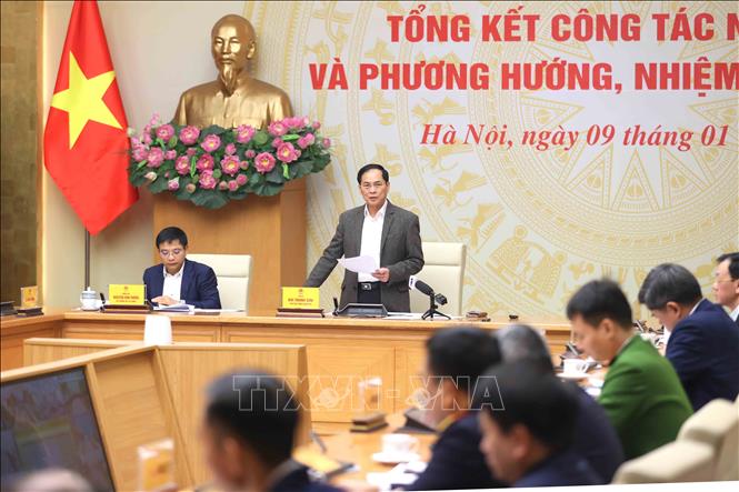 Phó Thủ tướng Bùi Thanh Sơn phát biểu chỉ đạo. Ảnh: An Đăng - TTXVN