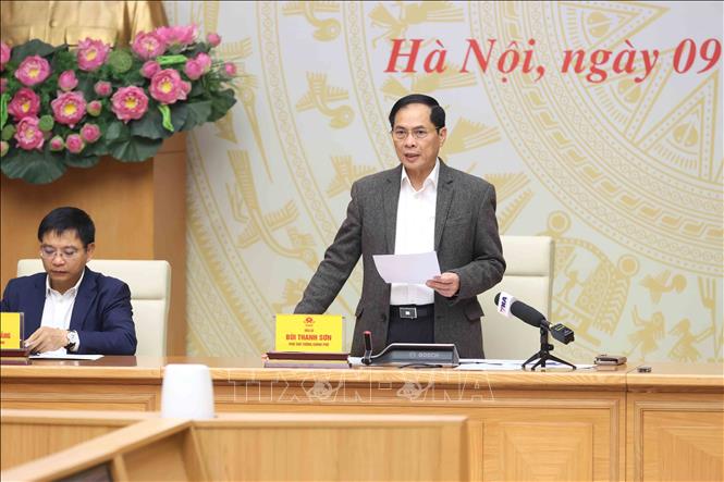 Phó Thủ tướng Bùi Thanh Sơn phát biểu chỉ đạo. Ảnh: An Đăng - TTXVN