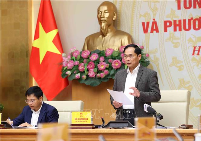 Phó Thủ tướng Bùi Thanh Sơn phát biểu chỉ đạo. Ảnh: An Đăng - TTXVN