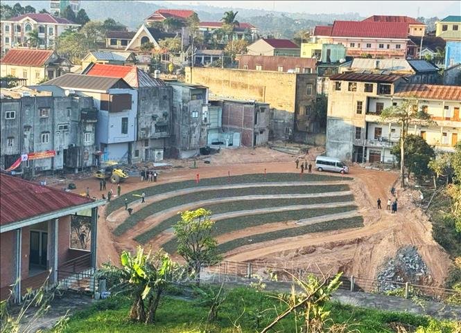 An 18 billion-VND landslide-prevention project has been completed in Khe Sanh commune. VNA Photo: Tường Vi