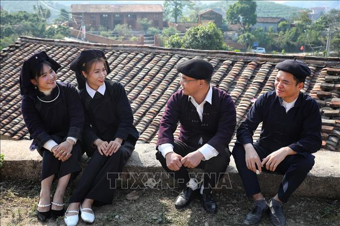 Bản Bắc Hoa là nơi cộng đồng người Nùng sinh sống lâu đời với hệ thống phong tục, tập quán và không gian cư trú mang đậm dấu ấn truyền thống. Ảnh: Danh Lam -TTXVN 