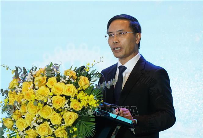 Phó Bí thư Thành ủy, Chủ tịch UBND thành phố Đà Nẵng Phạm Đức Ấn phát biểu tại Hội nghị. Ảnh: Quốc Dũng - TTXVN