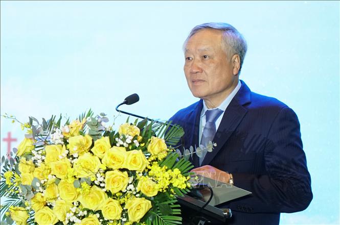 Ủy viên Bộ Chính trị, Phó Thủ tướng Thường trực Chính phủ Nguyễn Hòa Bình phát biểu tại Hội nghị. Ảnh: Quốc Dũng - TTXVN