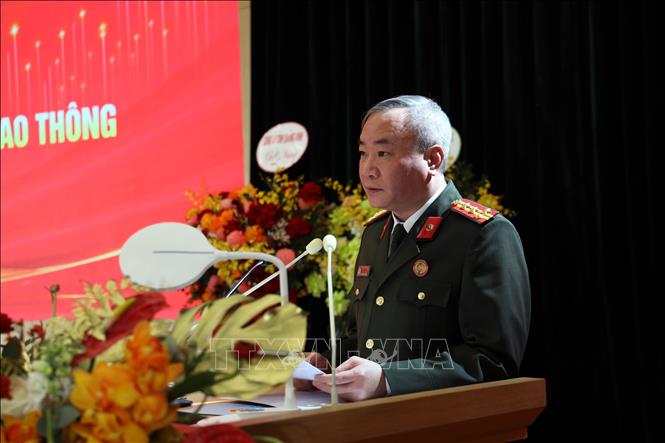 Đại tá Nguyễn Thuận, Phó Giám đốc Công an tỉnh Quảng Ninh phát biểu. Ảnh: Đức Hiếu - TTXVN