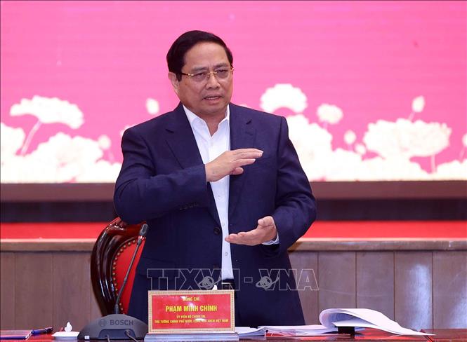 Thủ tướng Chính phủ Phạm Minh Chính phát biểu. Ảnh: Văn Điệp - TTXVN 