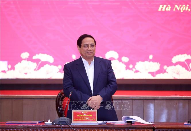 Thủ tướng Chính phủ Phạm Minh Chính phát biểu. Ảnh: Văn Điệp - TTXVN 