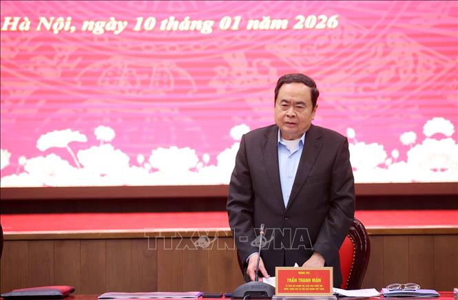 Chủ tịch Quốc hội Trần Thanh Mẫn phát biểu. Ảnh: Văn Điệp - TTXVN 