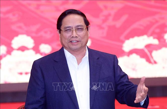 Thủ tướng Chính phủ Phạm Minh Chính phát biểu. Ảnh: Văn Điệp - TTXVN 