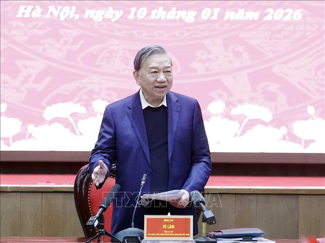 Tổng Bí thư Tô Lâm phát biểu. Ảnh: Thống Nhất – TTXVN