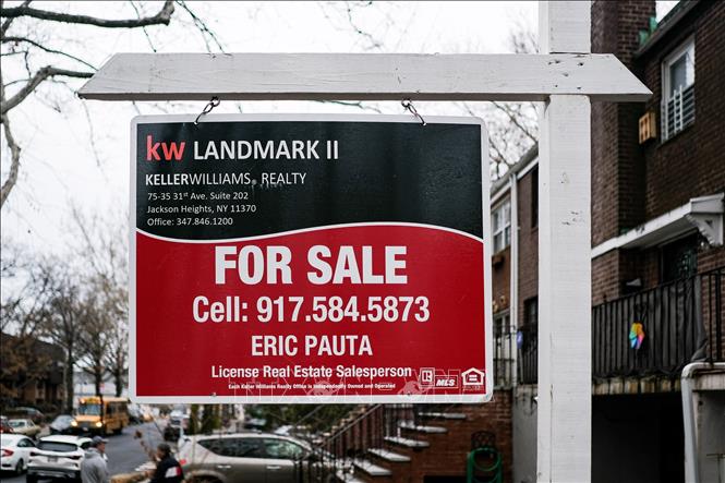 Một ngôi nhà được rao bán tại New York, Mỹ. Ảnh: THX/TTXVN