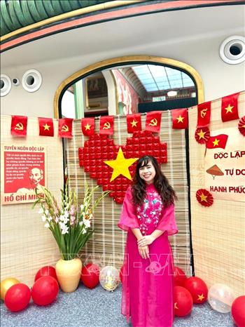 Chị Hoàng Thu Trang, người sáng lập đồng thời là Giám đốc điều hành Hiệp hội Art Space. Ảnh: TTXVN phát