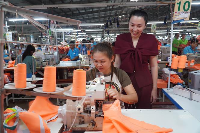 Hoạt động sản xuất tại Công ty Cổ phần Đồng Phú Cường (tỉnh Đồng Nai). Ảnh: Công Phong - TTXVN