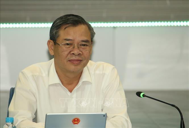 Ông Trương Cảnh Tuyên, Chủ tịch Ủy ban Nhân dân thành phố Cần Thơ, phát biểu tại Chương trình. Ảnh: Duy Khương – TTXVN