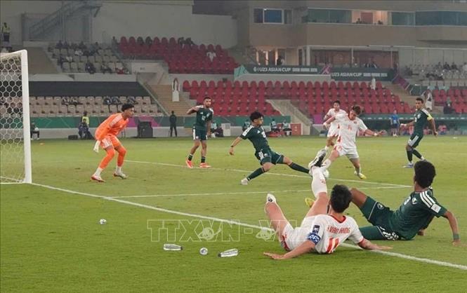 Đợt tấn công nguy hiểm của U23 Việt Nam. Ảnh: Nguồn AFC/TTXVN phát