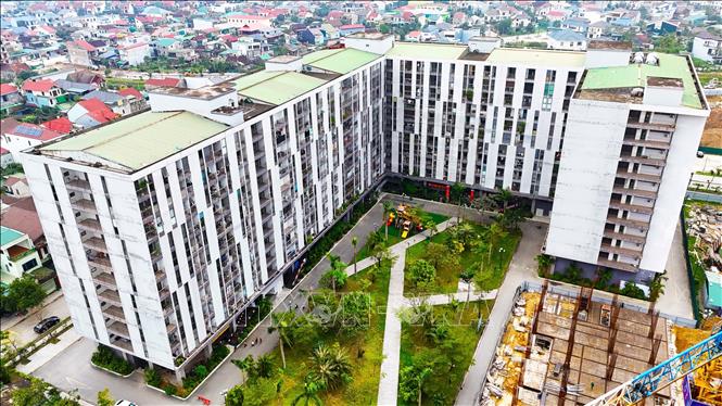 Dự án thí điểm nhà ở xã hội giai đoạn I tại phường Thành Sen đã được hoàn thành và đưa vào sử dụng từ năm 2019. Ảnh: Hữu Quyết – TTXVN