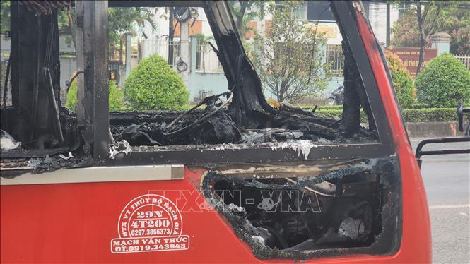 Hiện trường vụ cháy. Ảnh: Đậu Tất Thành – TTXVN