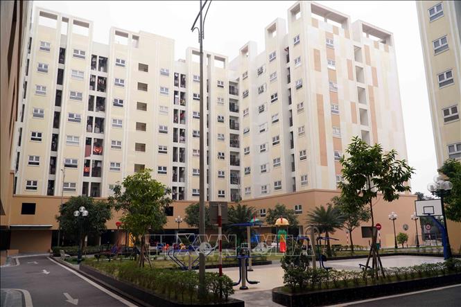 Dự án nhà ở xã hội khu C phường Vũ Phúc là một trong những khu nhà ở xã hội hiện diện sớm nhất tại tỉnh Hưng Yên. Ảnh: Nguyễn Công Hải - TTXVN