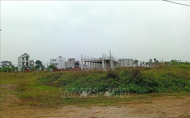 Dự án Trung tâm dạy nghề Y tá điều dưỡng quốc tế tại xã Lưu Vệ bị chậm tiến độ, gây bức xúc trong nhân dân. Ảnh: Nguyễn Nam-TTXVN