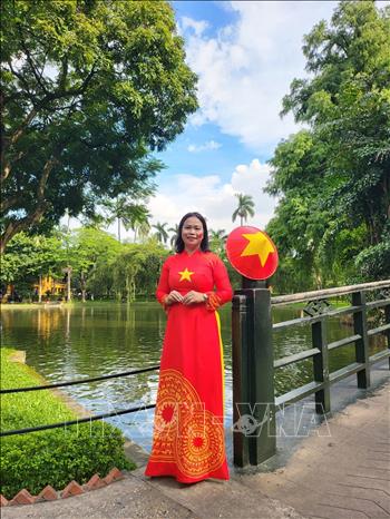 Bà Trương Thị Hồng, Chủ tịch Hội người Việt Nam tại Israel. Ảnh: TTXVN phát 