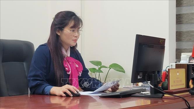 Bà Dư Thị Thư, Đảng ủy viên, Phó Chủ tịch thường trực Ủy ban MTTQ Việt Nam phường Vĩnh Tuy, Hà Nội, kỳ vọng vào những đột phá của Đại hội Đảng toàn quốc lần thứ XIV. Ảnh: Phương Anh-TTXVN