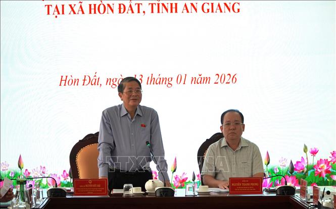 Phó Chủ tịch Quốc hội Nguyễn Đức Hải phát biểu chỉ đạo. Ảnh: Văn Sĩ - TTXVN