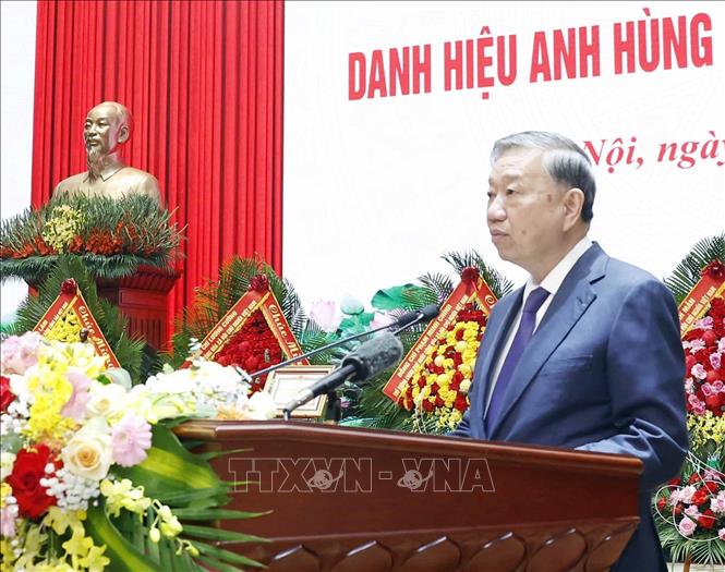 Tổng Bí thư Tô Lâm phát biểu. Ảnh: Thống Nhất – TTXVN