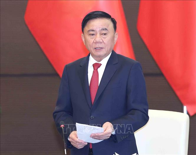 Thường trực Ban Bí thư Trần Cẩm Tú phát biểu chỉ đạo. Ảnh: Phương Hoa - TTXVN