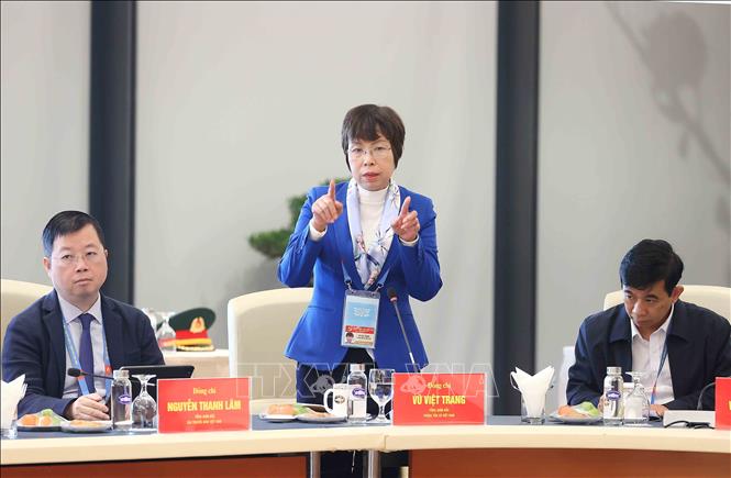 Tổng Giám đốc Thông tấn xã Việt Nam Vũ Việt Trang phát biểu tại buổi tổng duyệt. Ảnh: An Đăng - TTXVN