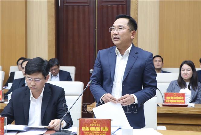 Đại biểu phát biểu tại buổi lễ. Ảnh: Nguyễn Văn Cảnh - TTXVN