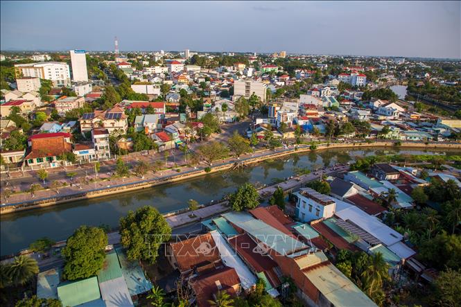 Quang cảnh phường Tân Ninh, tỉnh Tây Ninh. Ảnh: Giang Phương - TTXVN