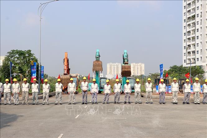 Metro Bến Thành - Tham Lương chính thức khởi công sáng 15/1/2026. Ảnh: Tiến Lực - TTXVN