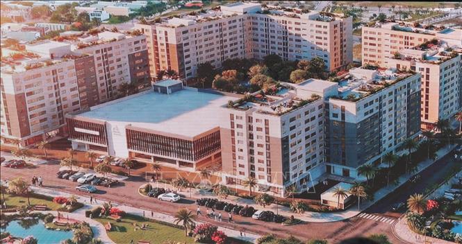 Mô hình nhà ở xã hội khu dân cư An Phú tại phường Quảng Phú, thành phố Đà Nẵng. Ảnh: TTXVN phát