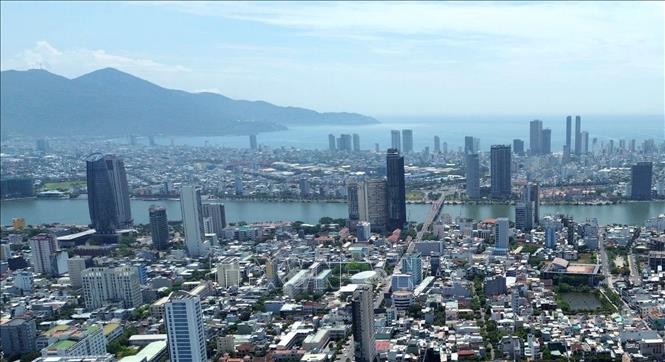 Khu vực trung tâm thành phố Đà Nẵng được quy hoạch hướng ra biển. Ảnh: Quốc Dũng - TTXVN