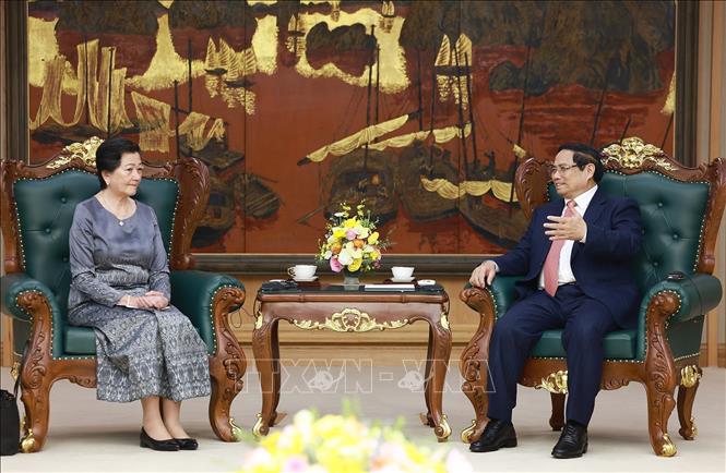 A view of the reception. VNA Photo: Dương Giang