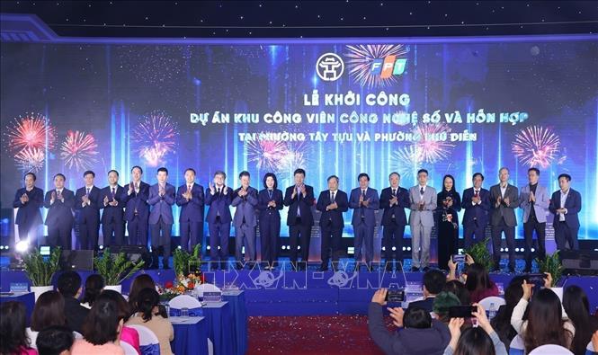 A view of the ground-breaking ceremony. VNA Photo: Văn Điệp