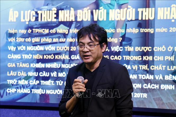 Các đại biểu phát biểu tại hội thảo. Ảnh: Thanh Vũ-TTXVN 