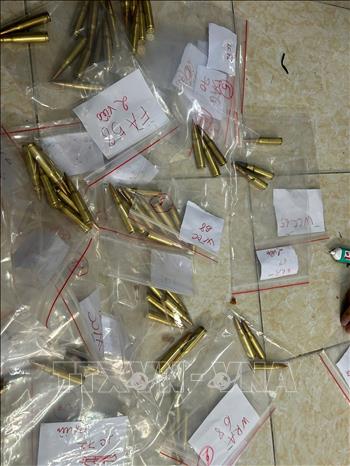 Tang vật bị thu giữ. Ảnh: TTXVN phát