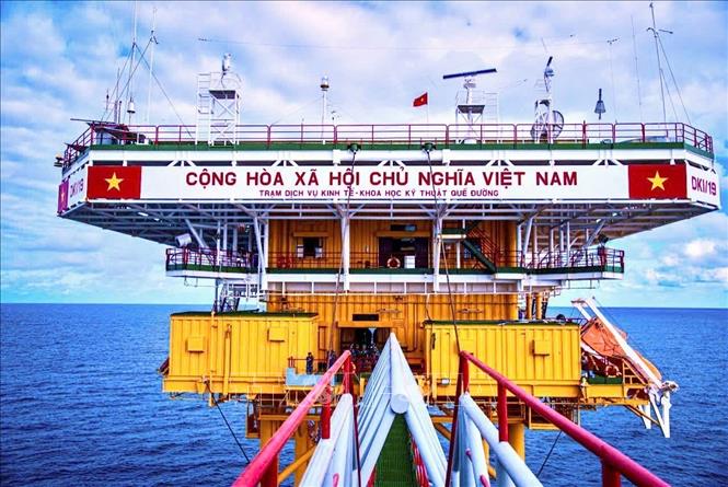 Nhà giàn DK1/19. Ảnh: TTXVN phát